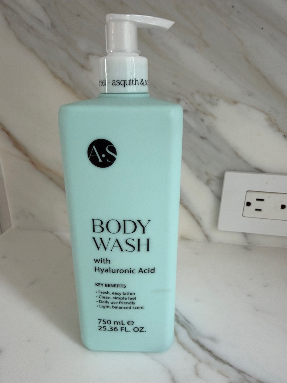 A.S. Body Wash with Hyaluronic Acid 25.36 fl ounces
